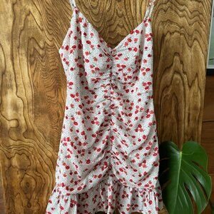 Like New Urban Outfitters Ditsy Floral Ruched Dress Size M